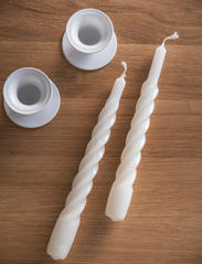 Kunstindustrien - Twisted Candles, 6 piece box - lowest prices - ivory - 2