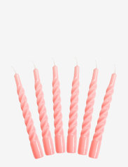 Kunstindustrien - Twisted Candles, 6 piece box - laveste priser - pink - 0