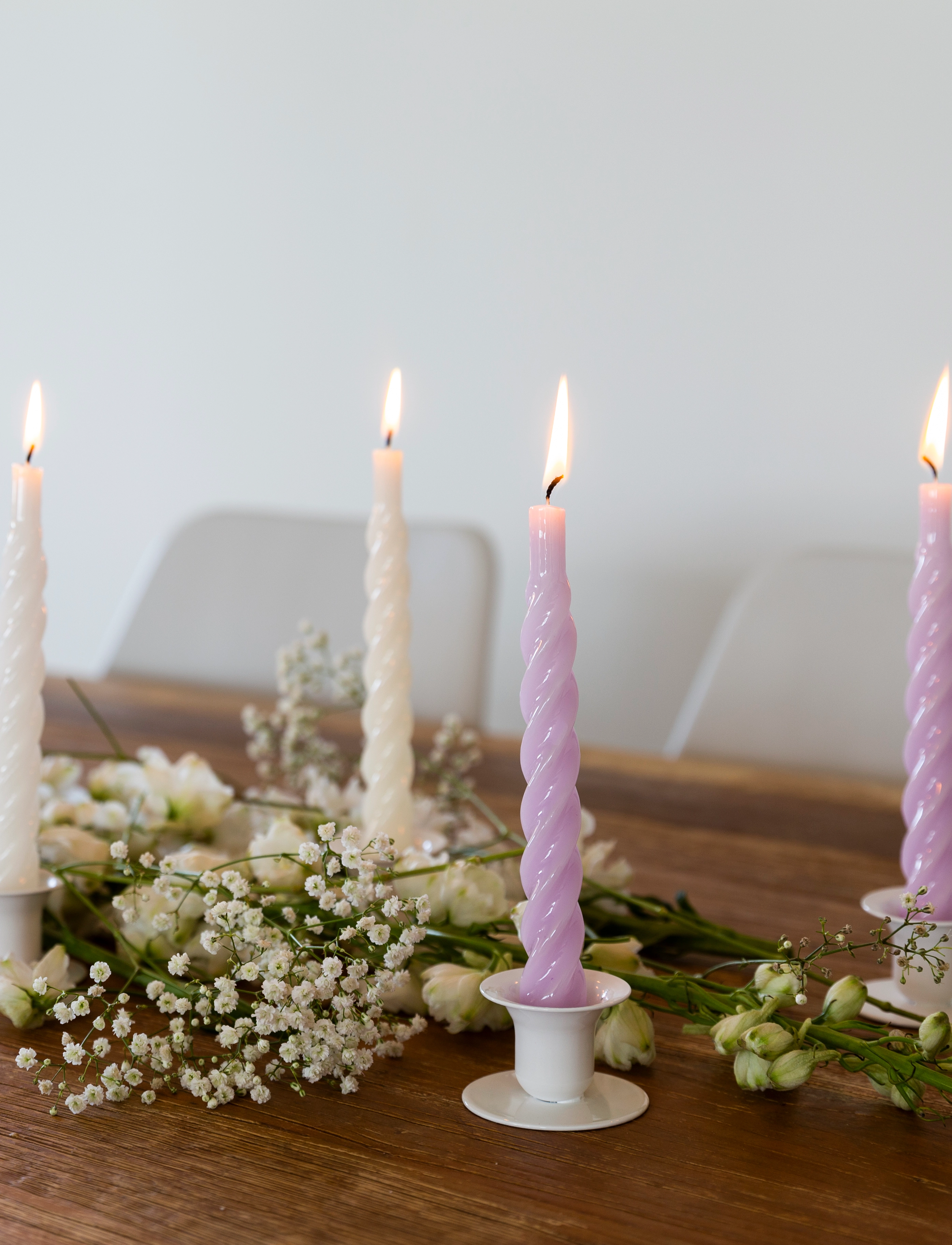 Kunstindustrien - Twisted Candles, 6 piece box - nach preis einkaufen - lilac - 3