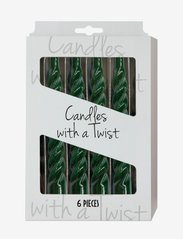 Kunstindustrien - Twisted Candles, 6 piece box - lowest prices - green - 1