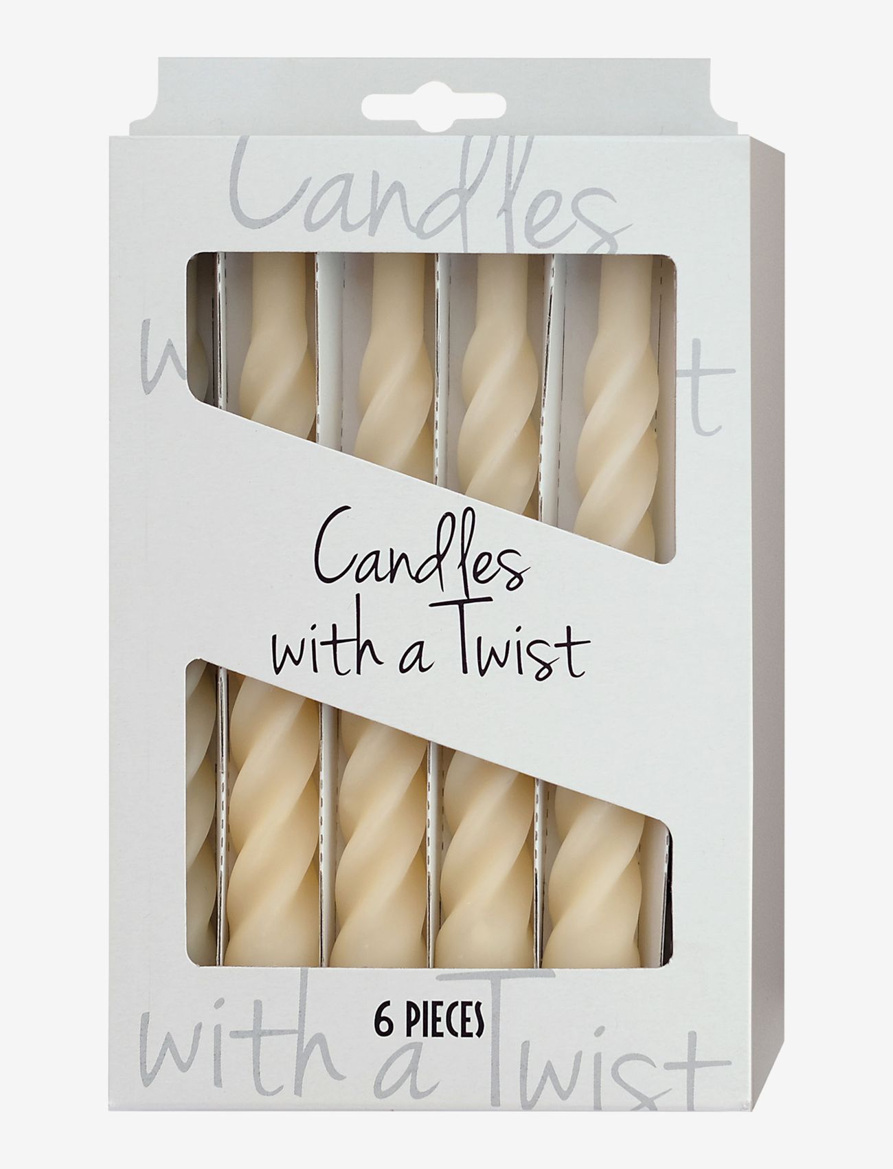 Kunstindustrien - Candles with a Twist -  Matt - de laveste prisene - ivory - 1