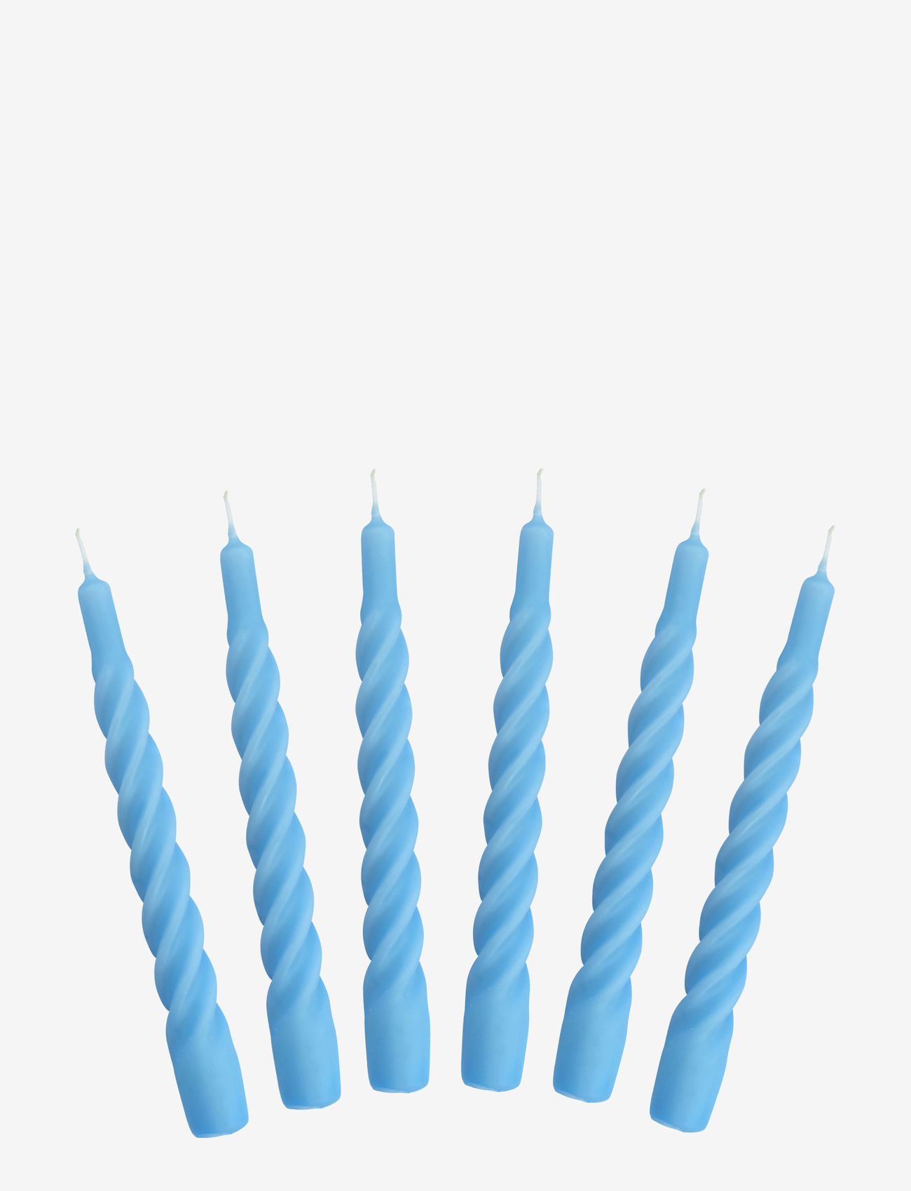 Kunstindustrien - Candles with a Twist - Matt - laveste priser - light blue - 0