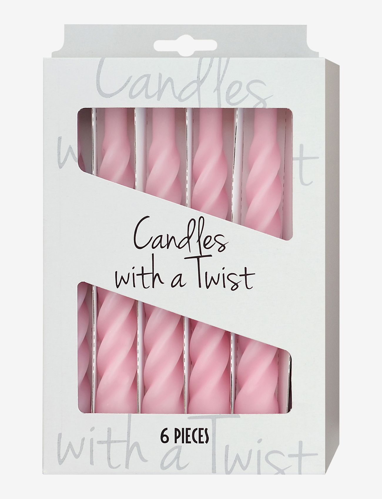 Kunstindustrien - Candles with a Twist - Matt - de laveste prisene - pink - 1