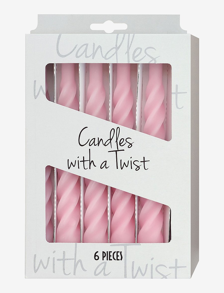 Kunstindustrien - Candles with a Twist - Matt - iepērcies pēc cenas - pink - 1