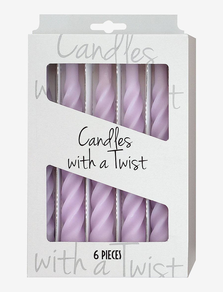 Kunstindustrien - Candles with a Twist - Matt - osta hinna alusel - lilac - 1