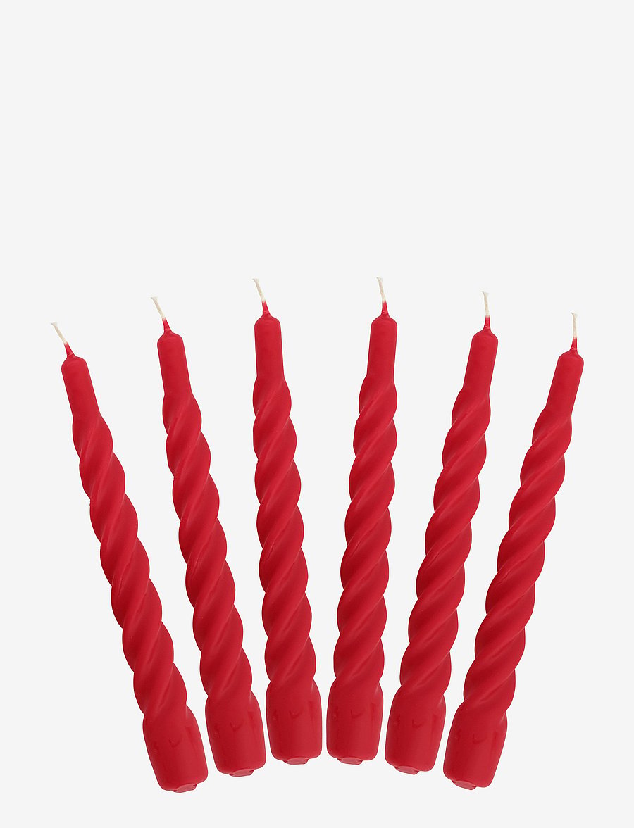 Kunstindustrien - Candles with a Twist - Matt - nach preis einkaufen - dark red - 0