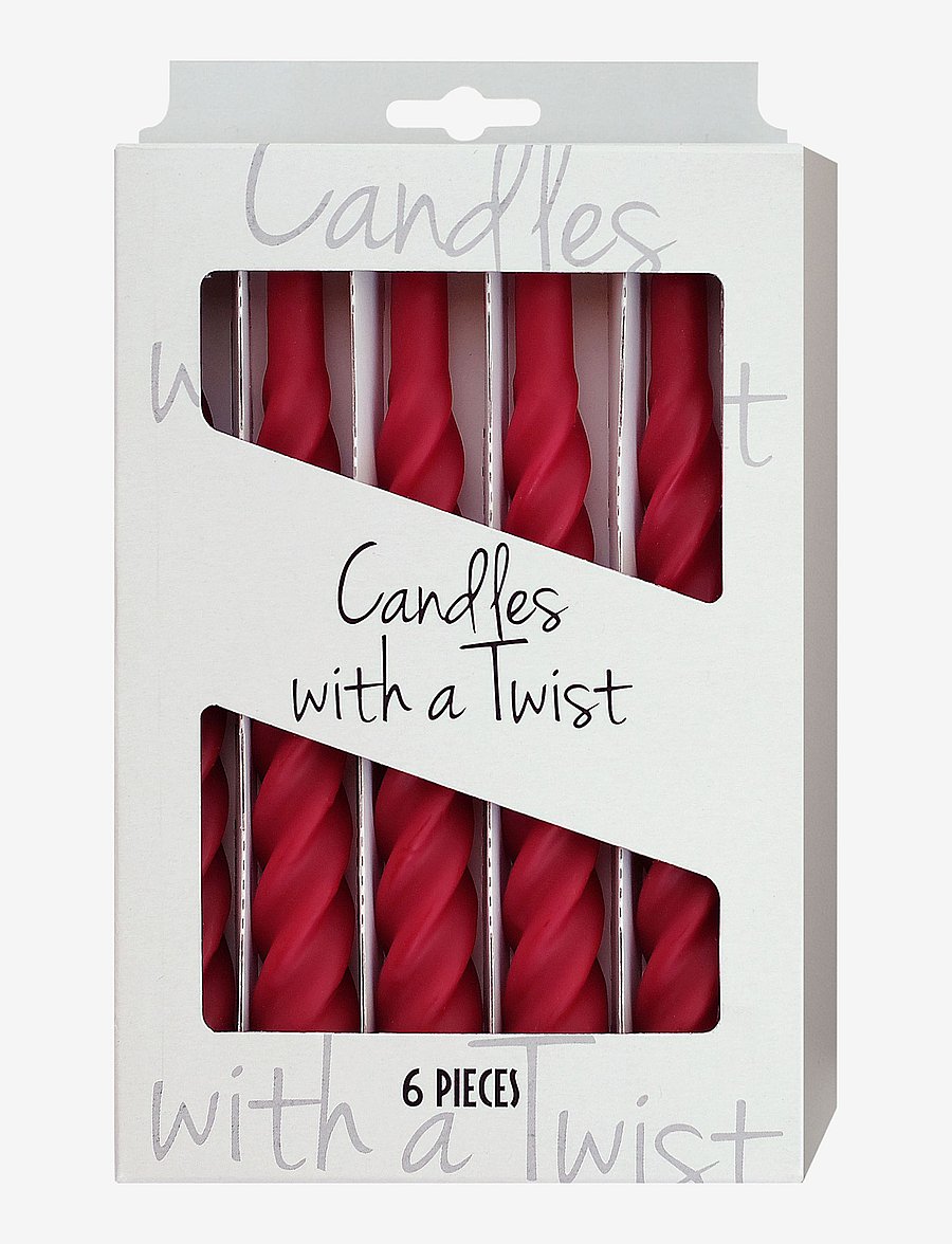 Kunstindustrien - Candles with a Twist - Matt - nach preis einkaufen - dark red - 1