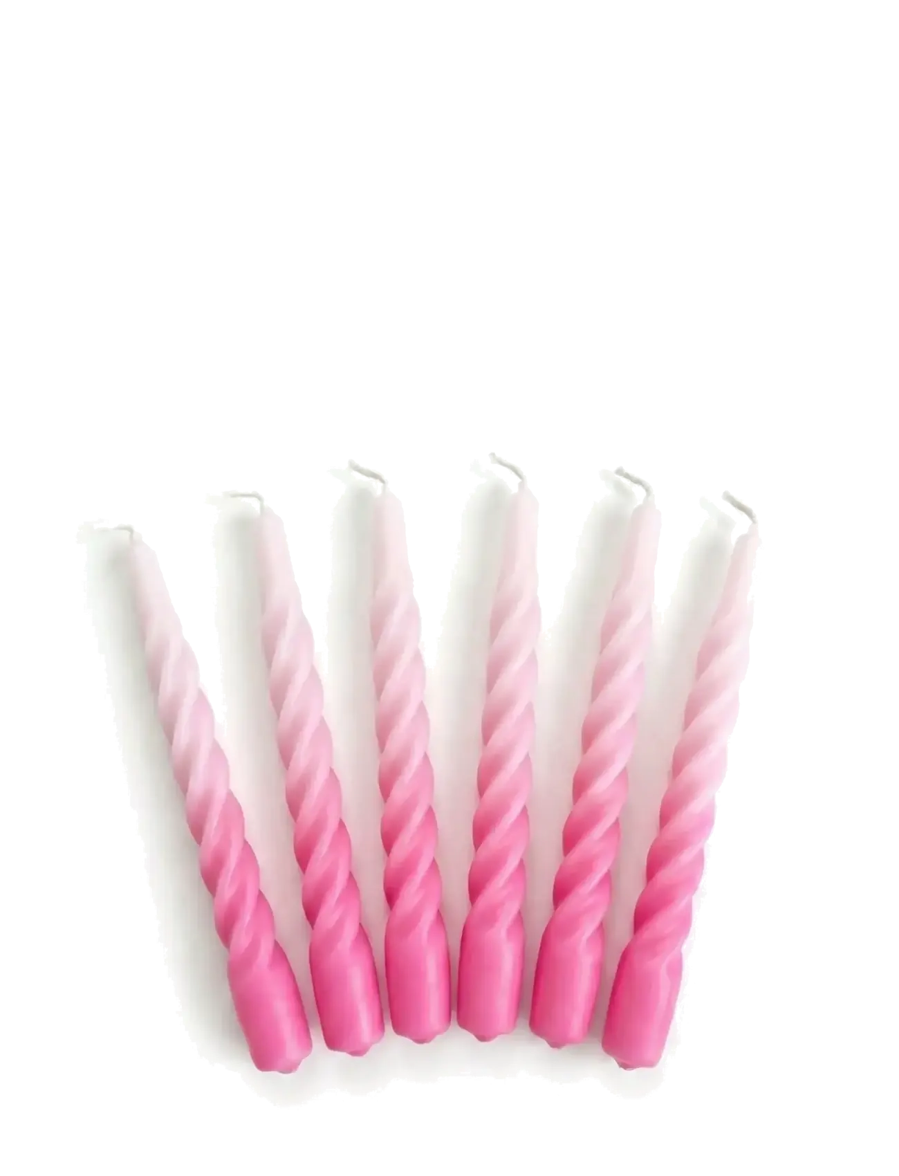 Kunstindustrien - Candles with a Twist - Pink Ombre - tischkerzen - pink ombre - 1