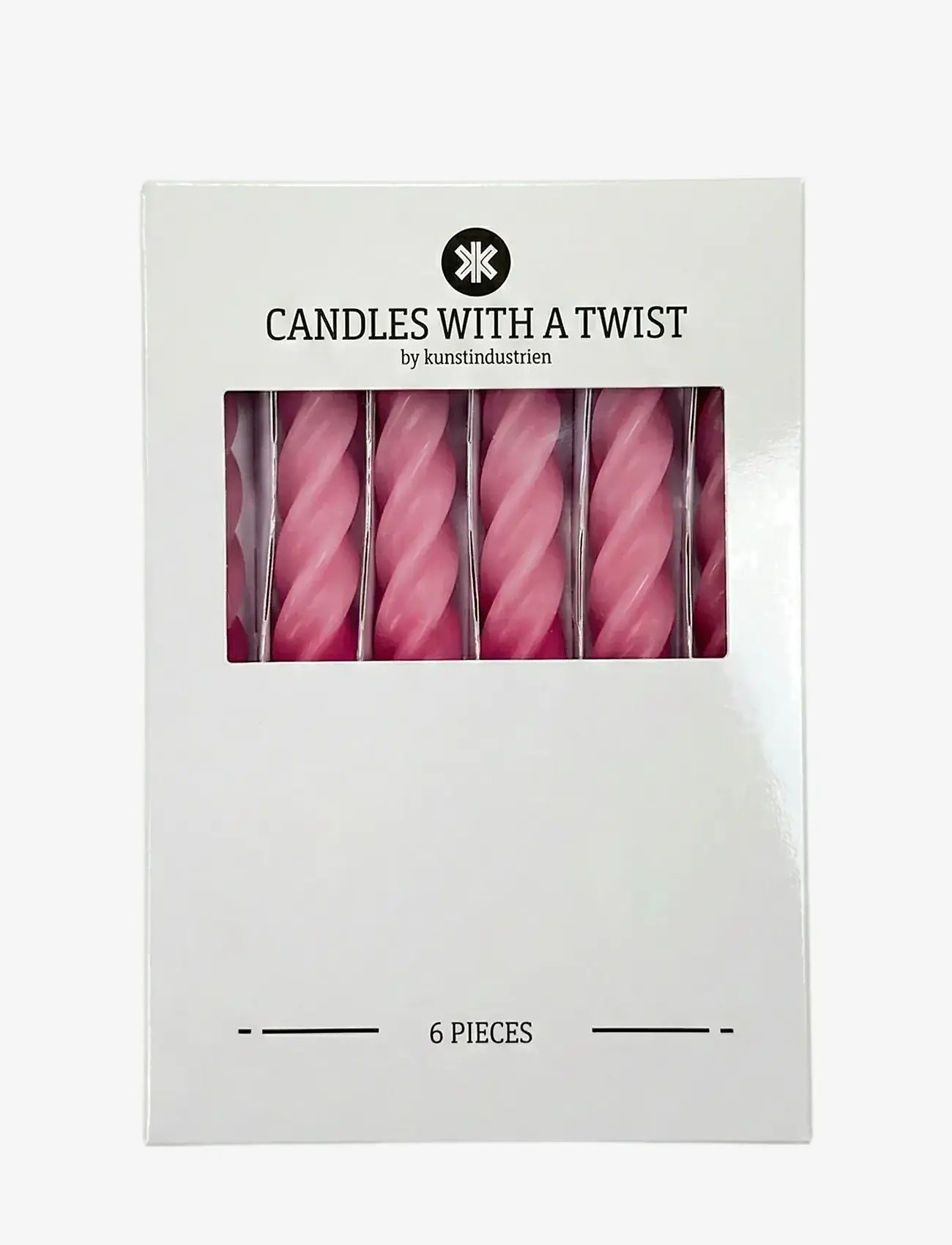 Kunstindustrien - Candles with a Twist - Pink Ombre - taper candles - pink ombre - 2