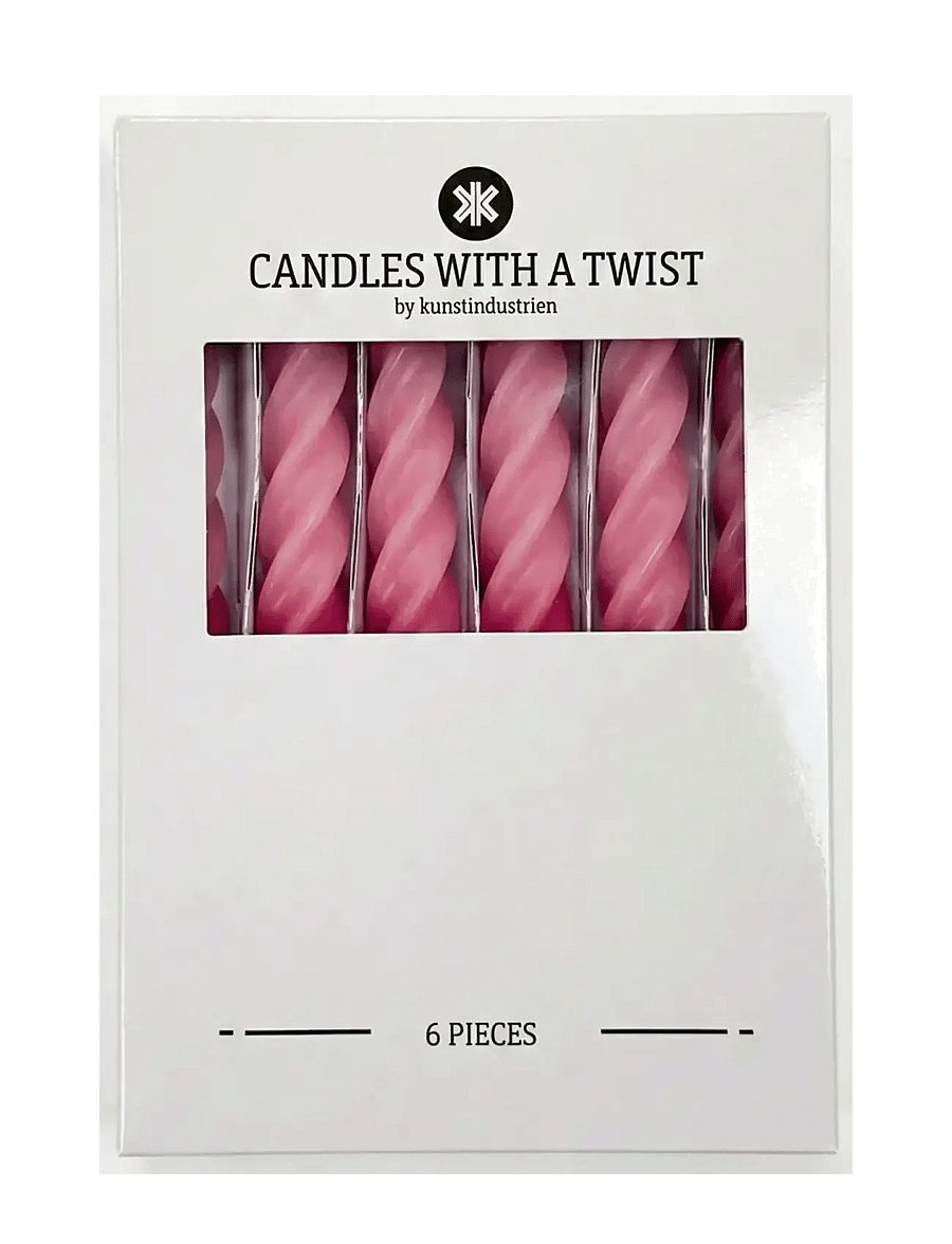 Kunstindustrien - Candles with a Twist - Pink Ombre - tischkerzen - pink ombre - 2