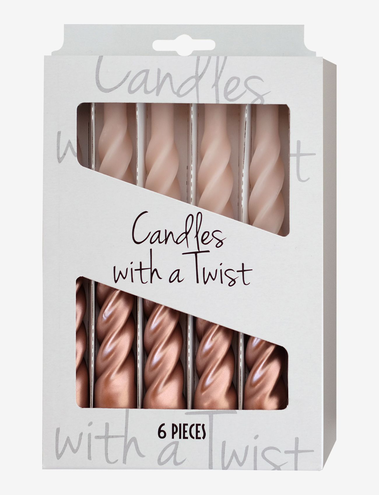 Kunstindustrien - Candles with a Twist - Multi-colored - de laveste prisene - rose and rose gold - 1