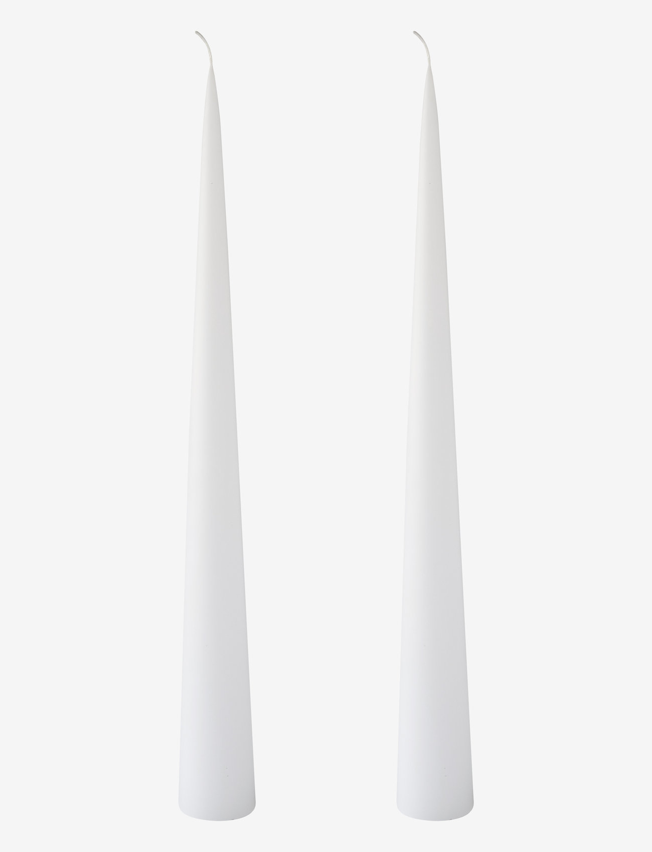 Kunstindustrien - Hand Dipped Decoration Candles, 2 pack - laveste priser - white - 0