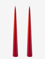 Hand Dipped Decoration Candles, 2 pack - RED