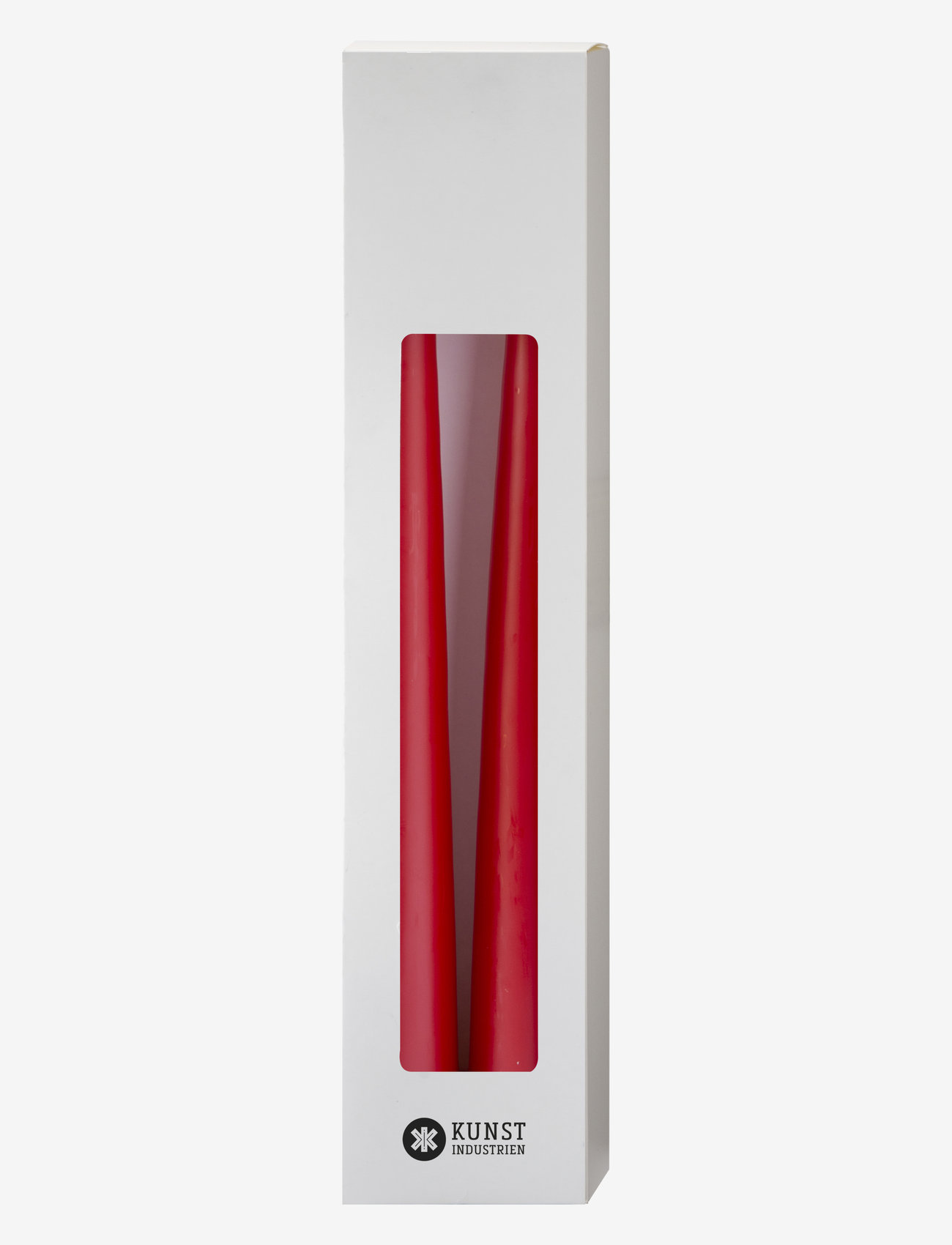 Kunstindustrien - Hand Dipped Decoration Candles, 2 pack - laveste priser - red - 1