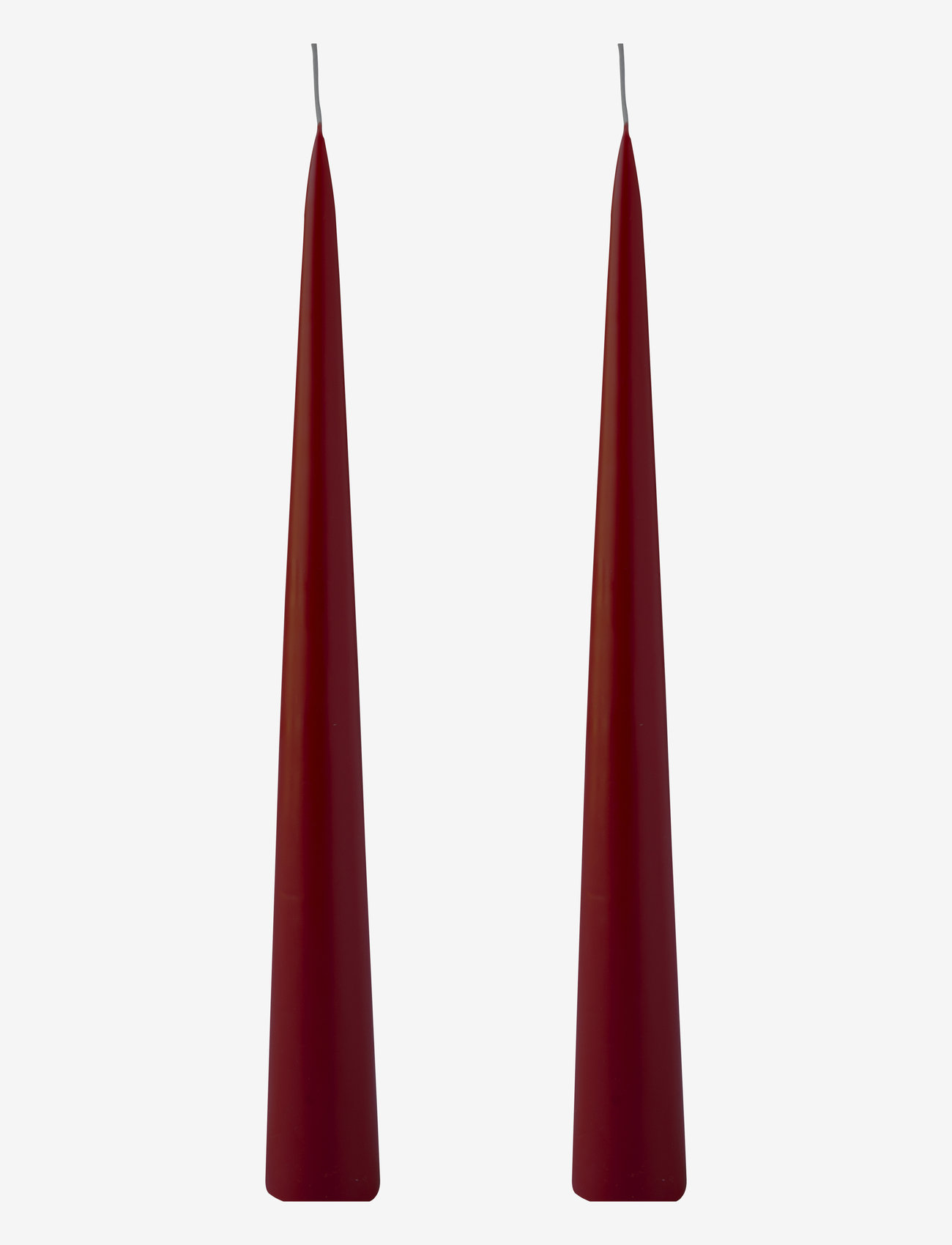 Kunstindustrien - Hand Dipped Decoration Candles, 2 pack - lowest prices - bordeaux - 0