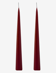 Kunstindustrien - Hand Dipped Decoration Candles, 2 pack - alhaisimmat hinnat - bordeaux - 0