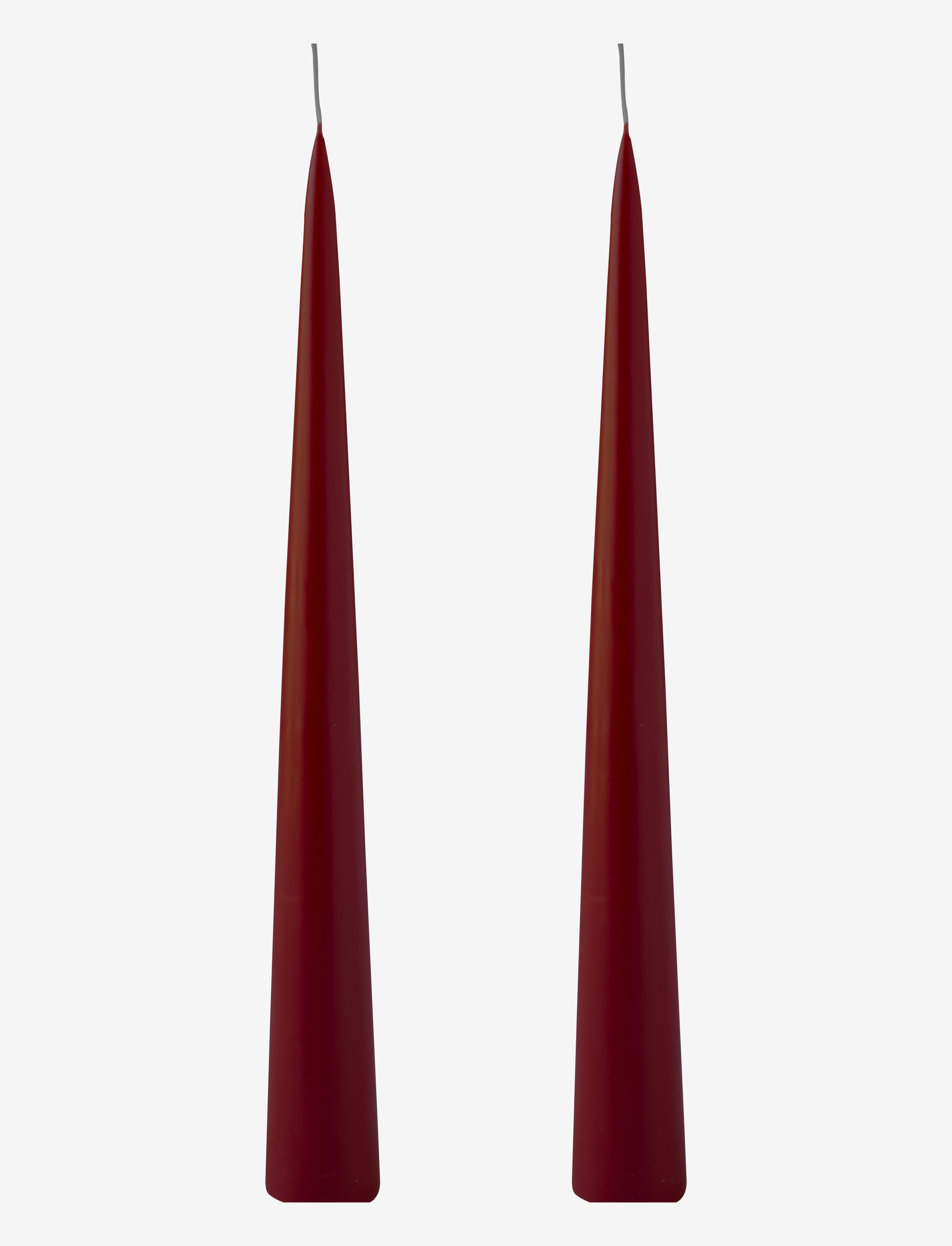 Kunstindustrien Hand Dipped Decoration Candles, 2 pack - Kunstindustrien - BORDEAUX / red