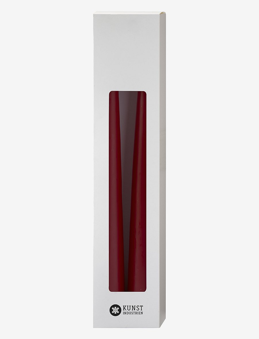 Kunstindustrien - Hand Dipped Decoration Candles, 2 pack - madalaimad hinnad - bordeaux - 1