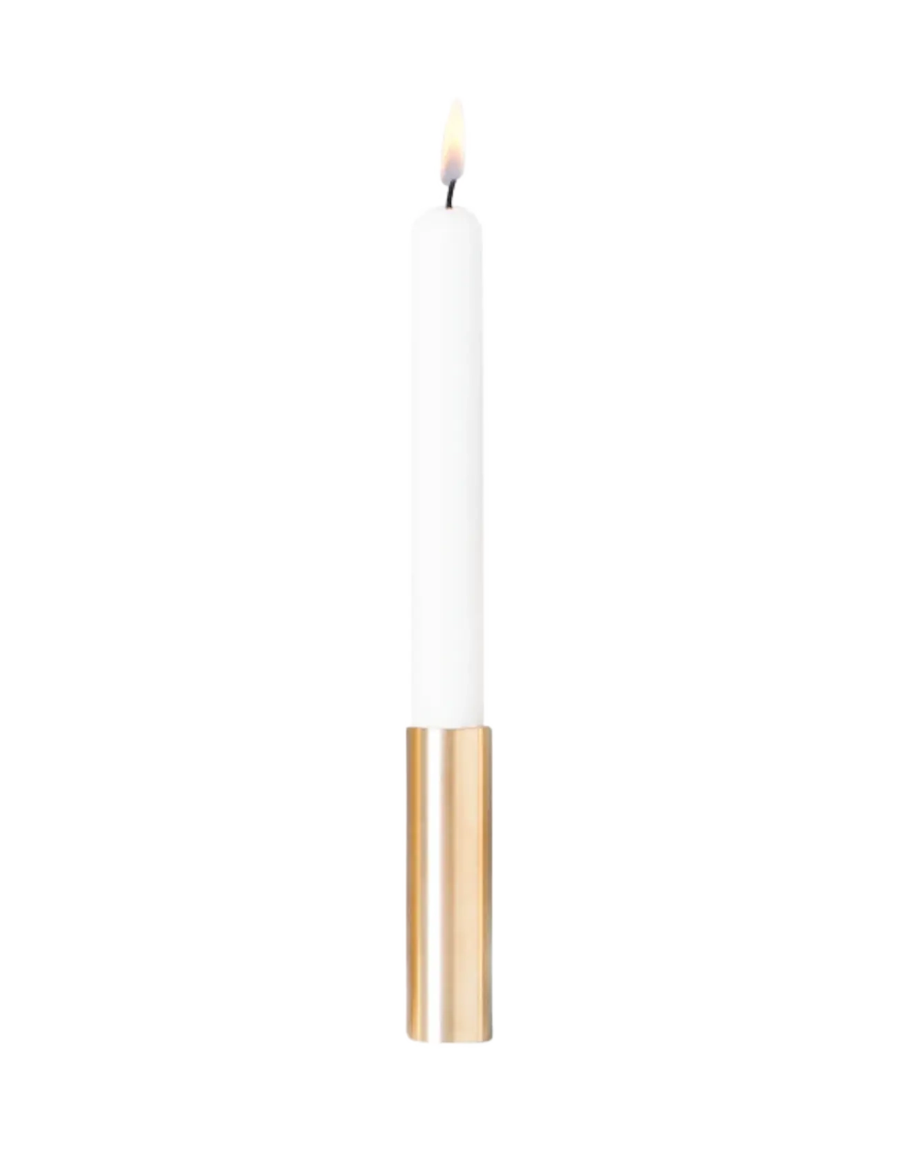 Kunstindustrien Slim Light Candlesticks Brass 10 Cm, Lysestage, Guld, Str: 2.2X 10CM