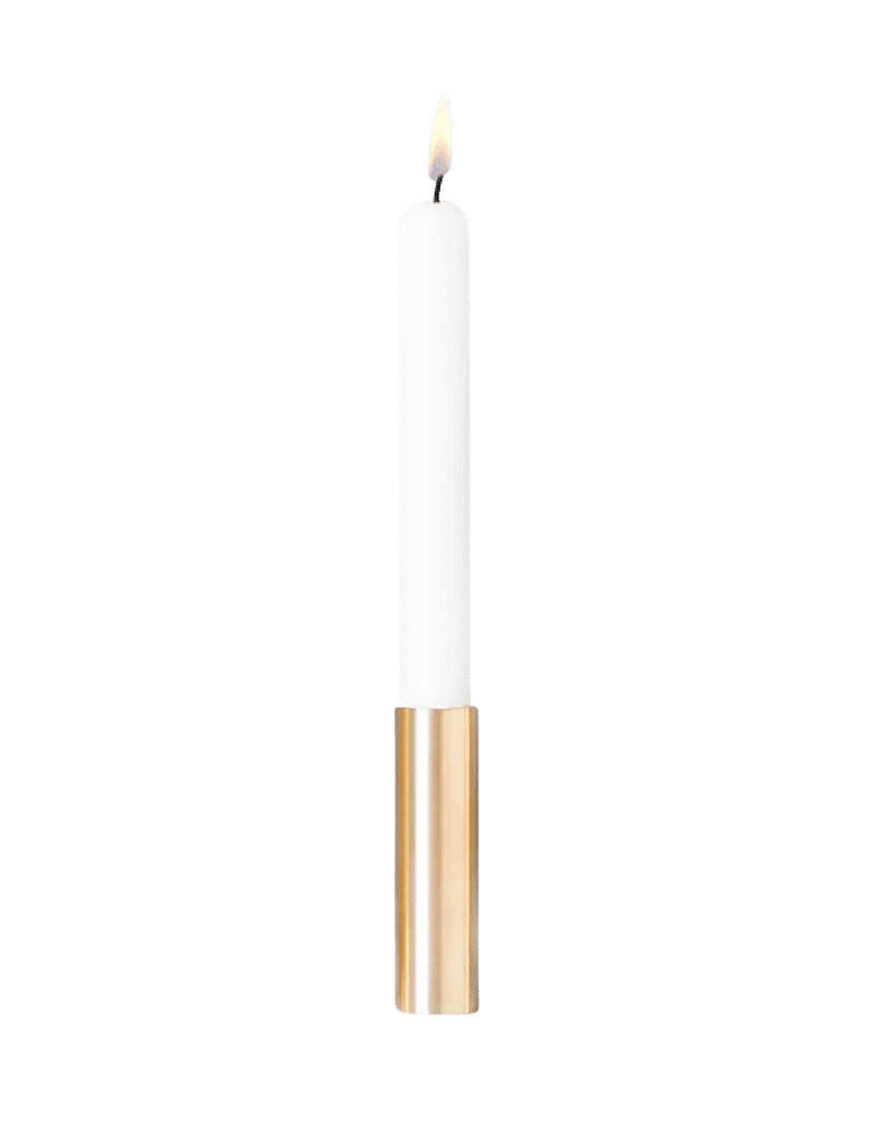 Kunstindustrien - Slim Light - candlesticks - Brass - 10 cm - küünlajalad - brass - 0