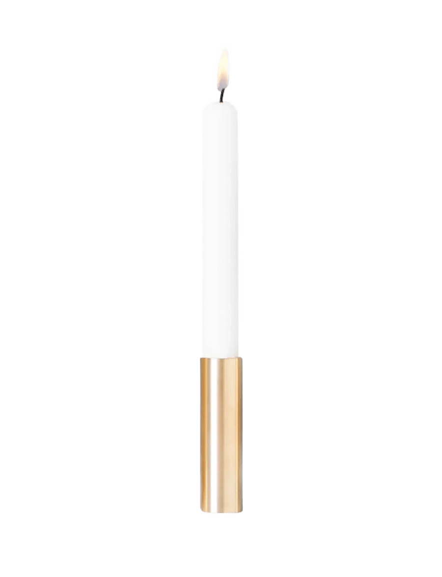 Kunstindustrien - Slim Light - candlesticks - Brass - 10 cm - küünlajalad - brass - 0