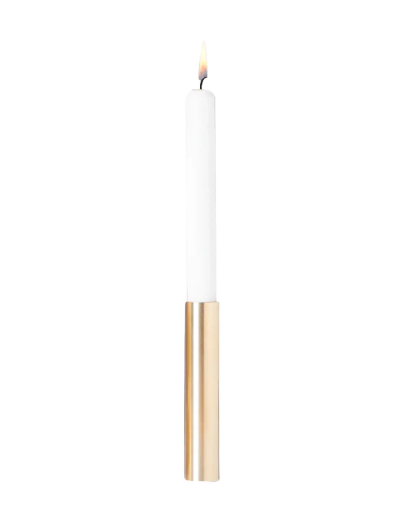 Kunstindustrien Slim Light - candlesticks - Stainless Steel - 14 cm - Vis alt - BRASS / gold