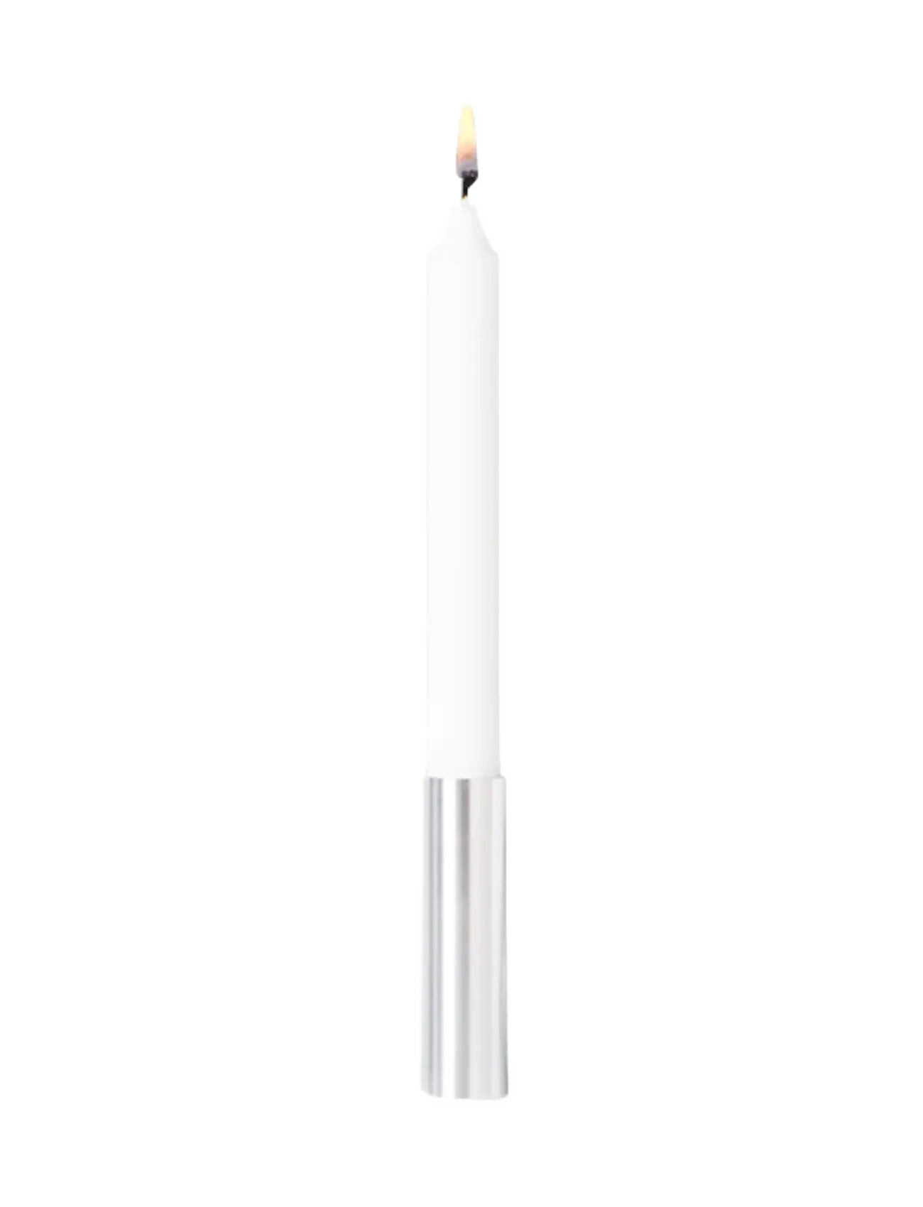 Kunstindustrien Slim Light - candlesticks - Brass - 14 cm - Gemütliches Zuhause - STAINLESS STEEL / silver