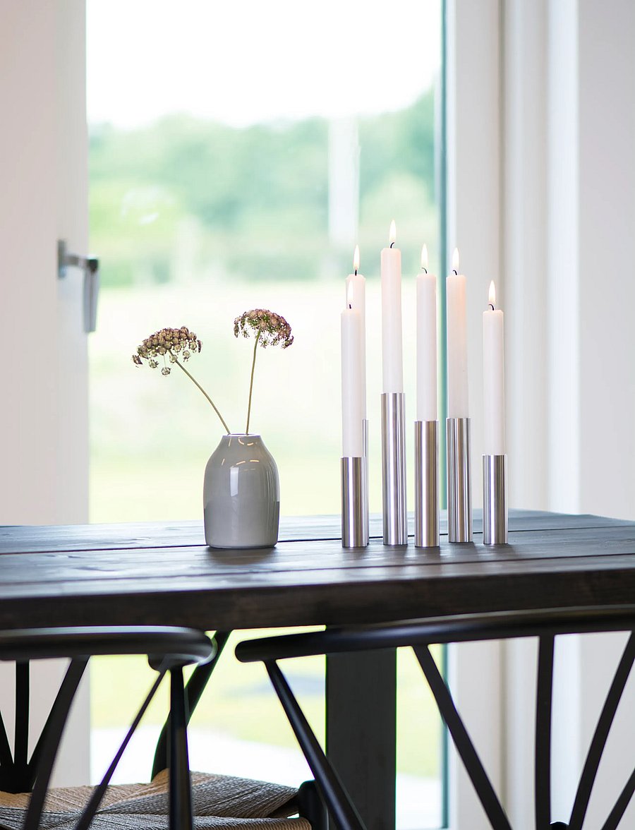 Kunstindustrien - Slim Light - candlesticks - Stainless Steel - 14 cm - kerzenständer - stainless steel - 2