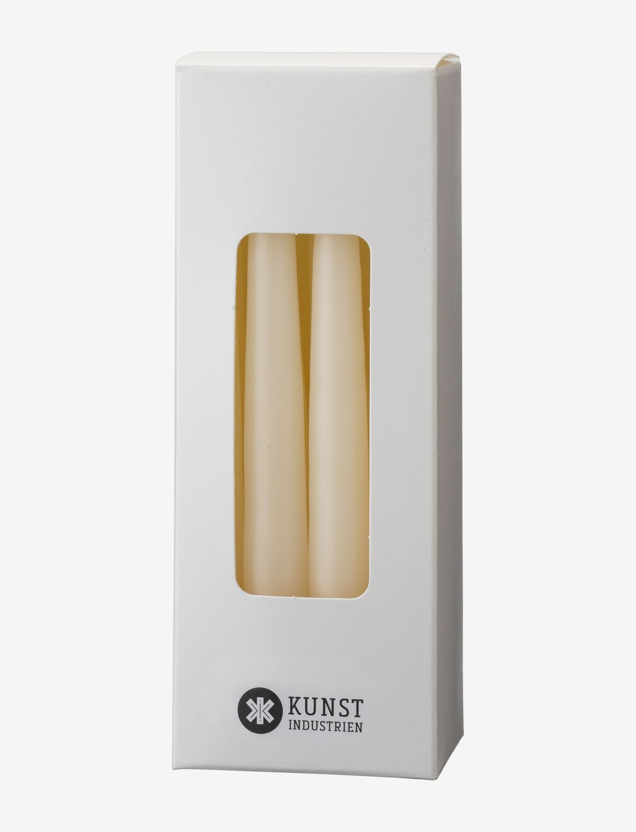 Kunstindustrien - Small colored candle - giftbox w. 12 pcs - kupuj według ceny - off white - 0