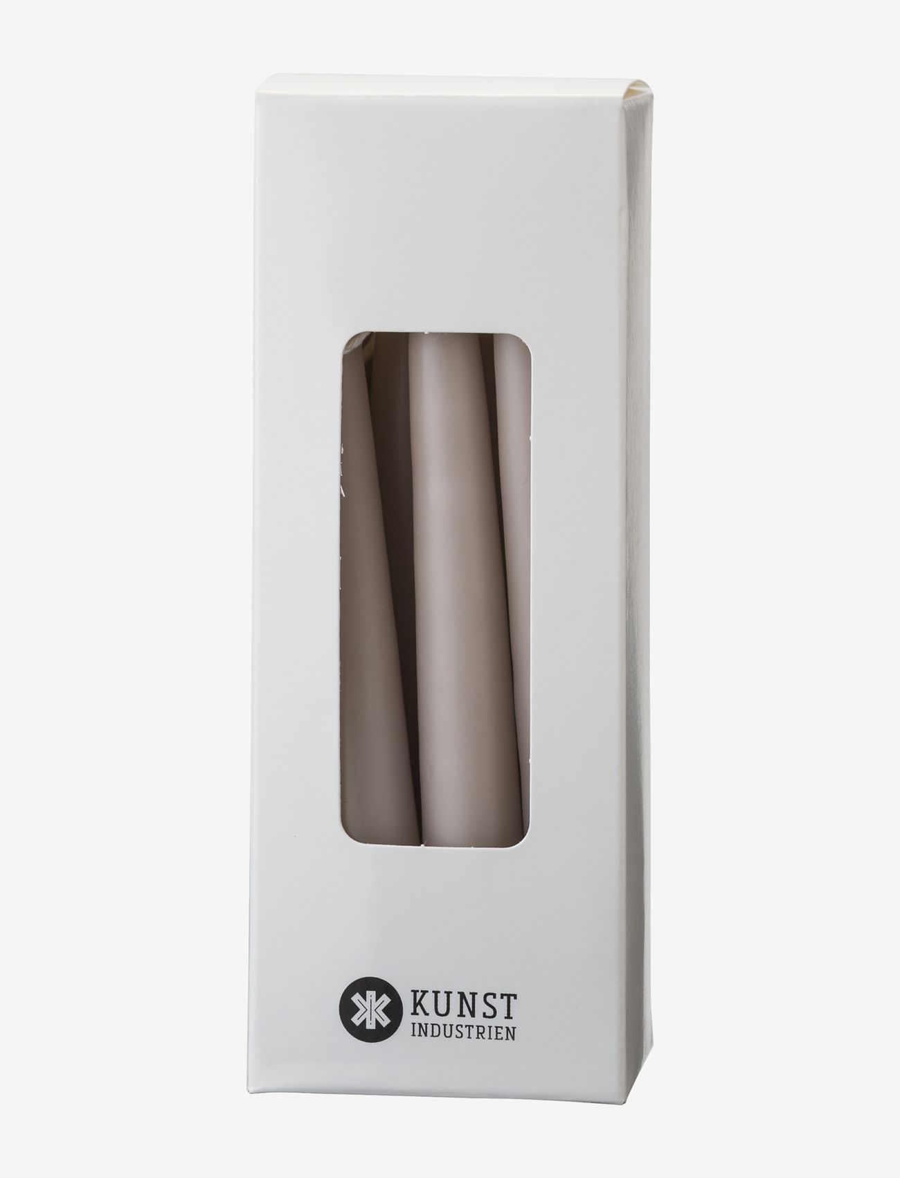 Kunstindustrien - Small colored candle - giftbox w. 12 pcs - kupuj według ceny - linnen - 0