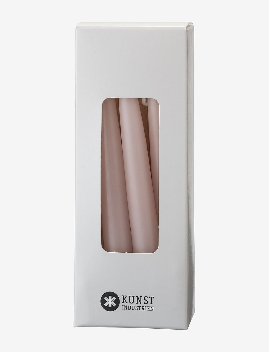 Kunstindustrien - Small colored candle - giftbox w. 12 pcs - madalaimad hinnad - old rose - 0