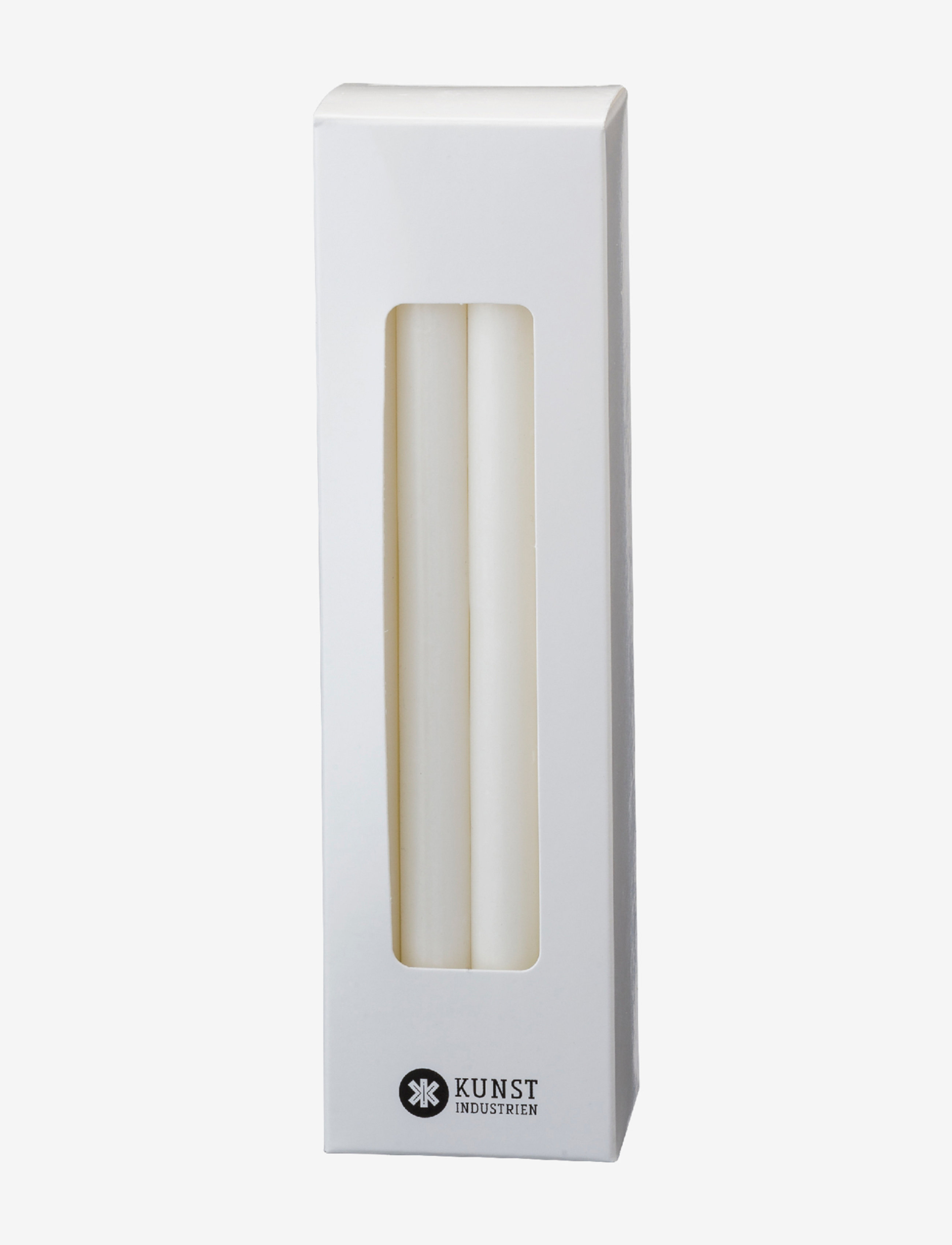 Kunstindustrien Italian Church Candles, 1,3 cm x 13 cm, 12 pce. - Flash Days - WHITE / white
