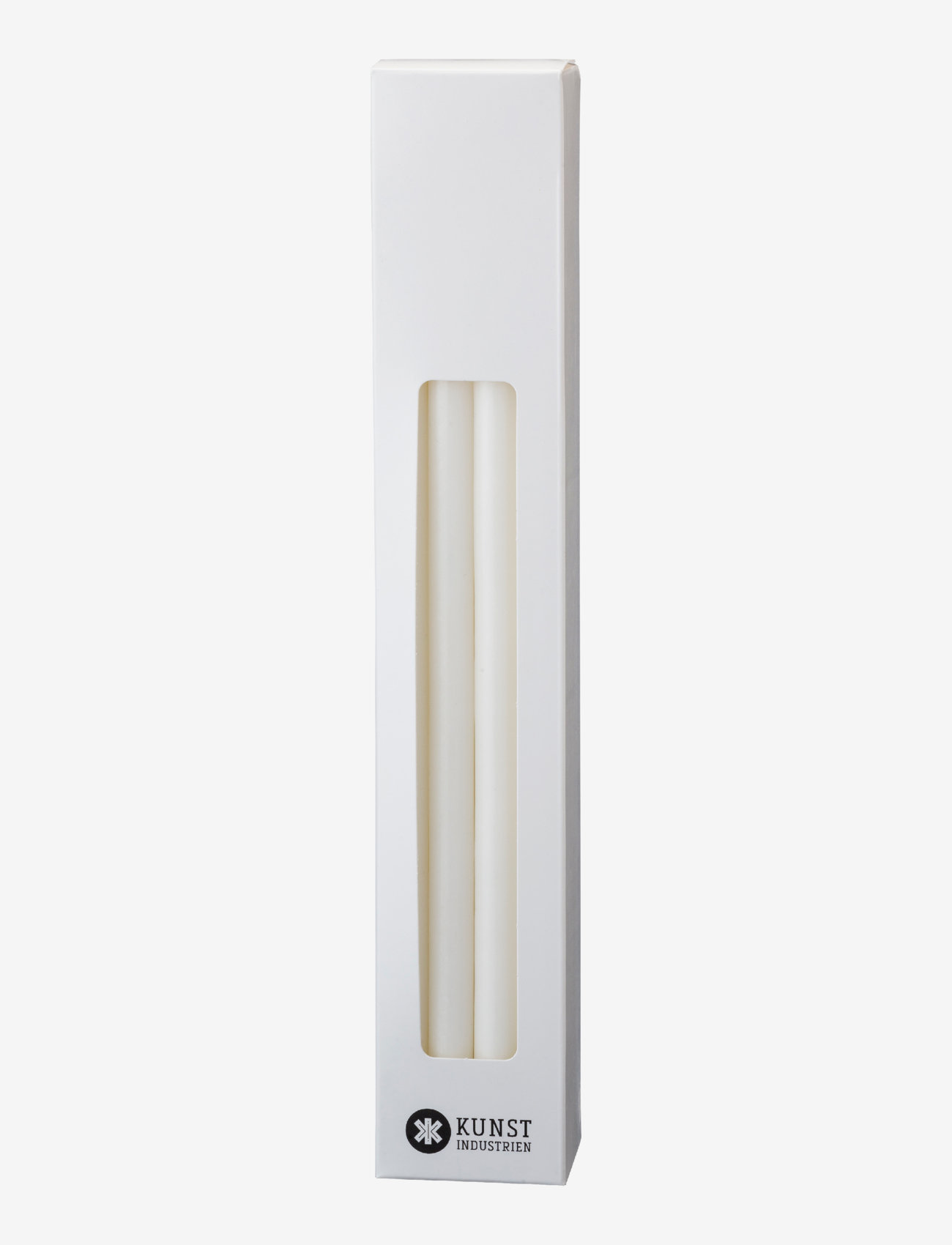 Kunstindustrien - Italian Church Candles, 1,3 cm x 30 cm, 12 pce. - de laveste prisene - white - 0