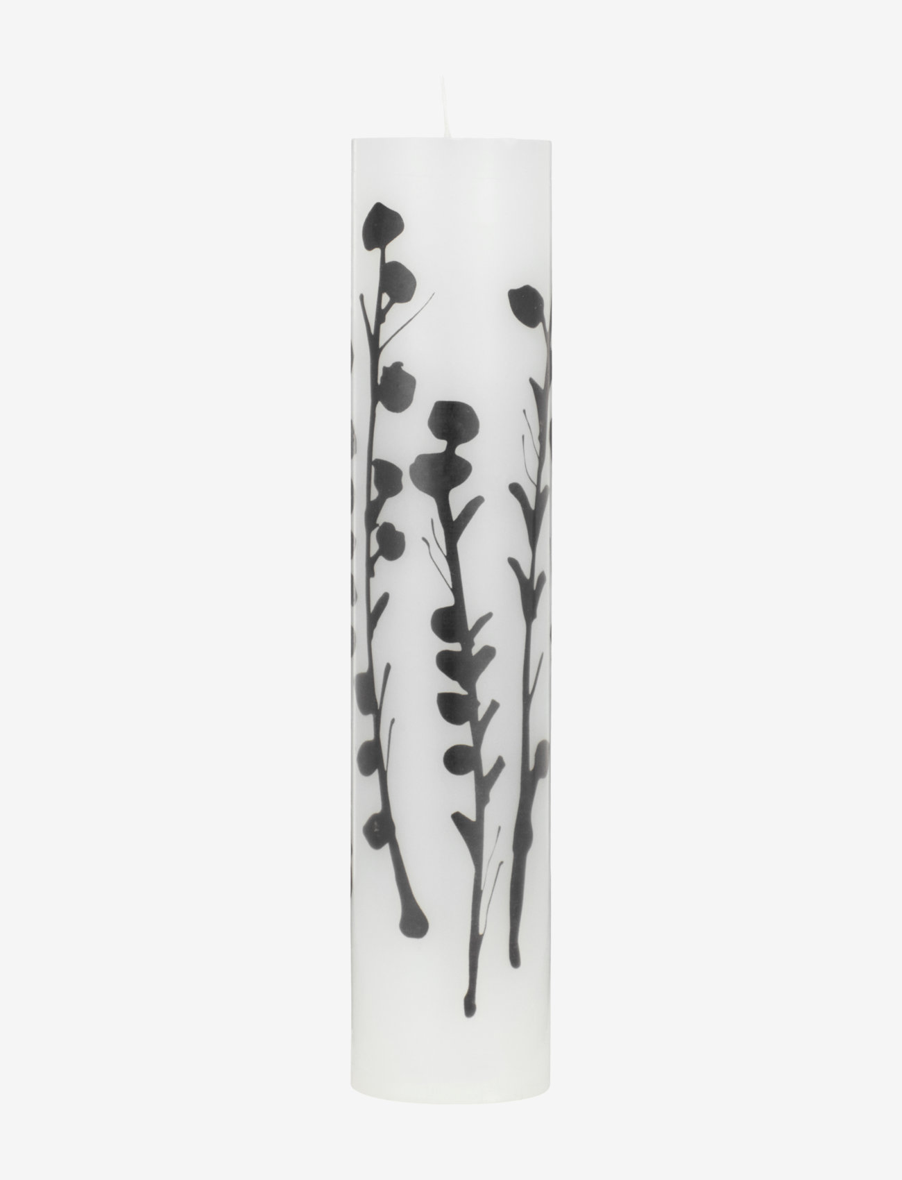 Kunstindustrien - Wax Alter Candles 5 x 25- Black Wild Flowers - bloklys - black pattern - 1