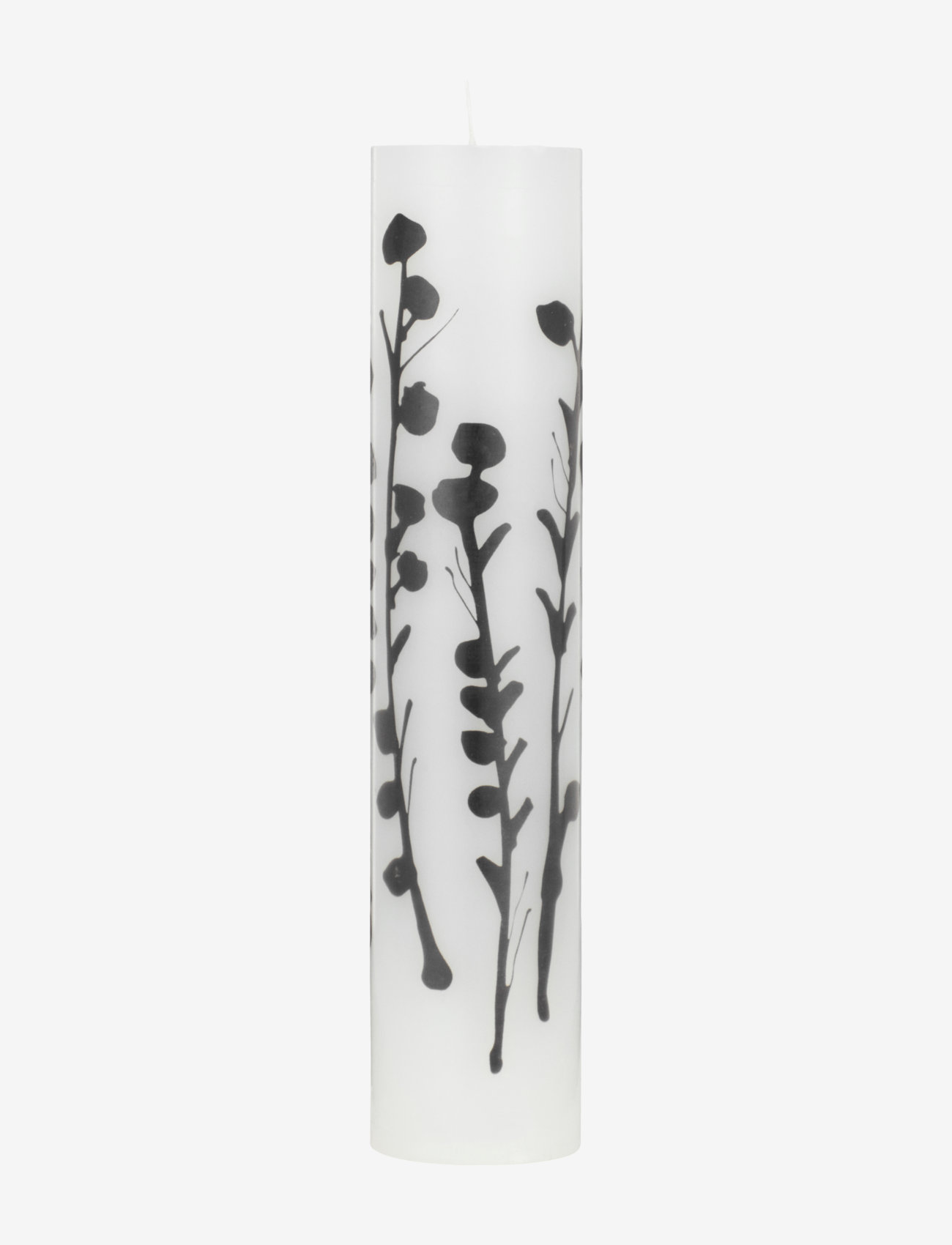 Kunstindustrien - Wax Alter Candles 5 x 25- Black Wild Flowers - lowest prices - black pattern - 0
