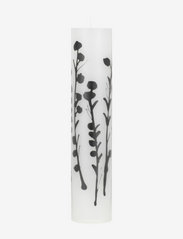 Wax Alter Candles 5 x 25- Black Wild Flowers - BLACK PATTERN