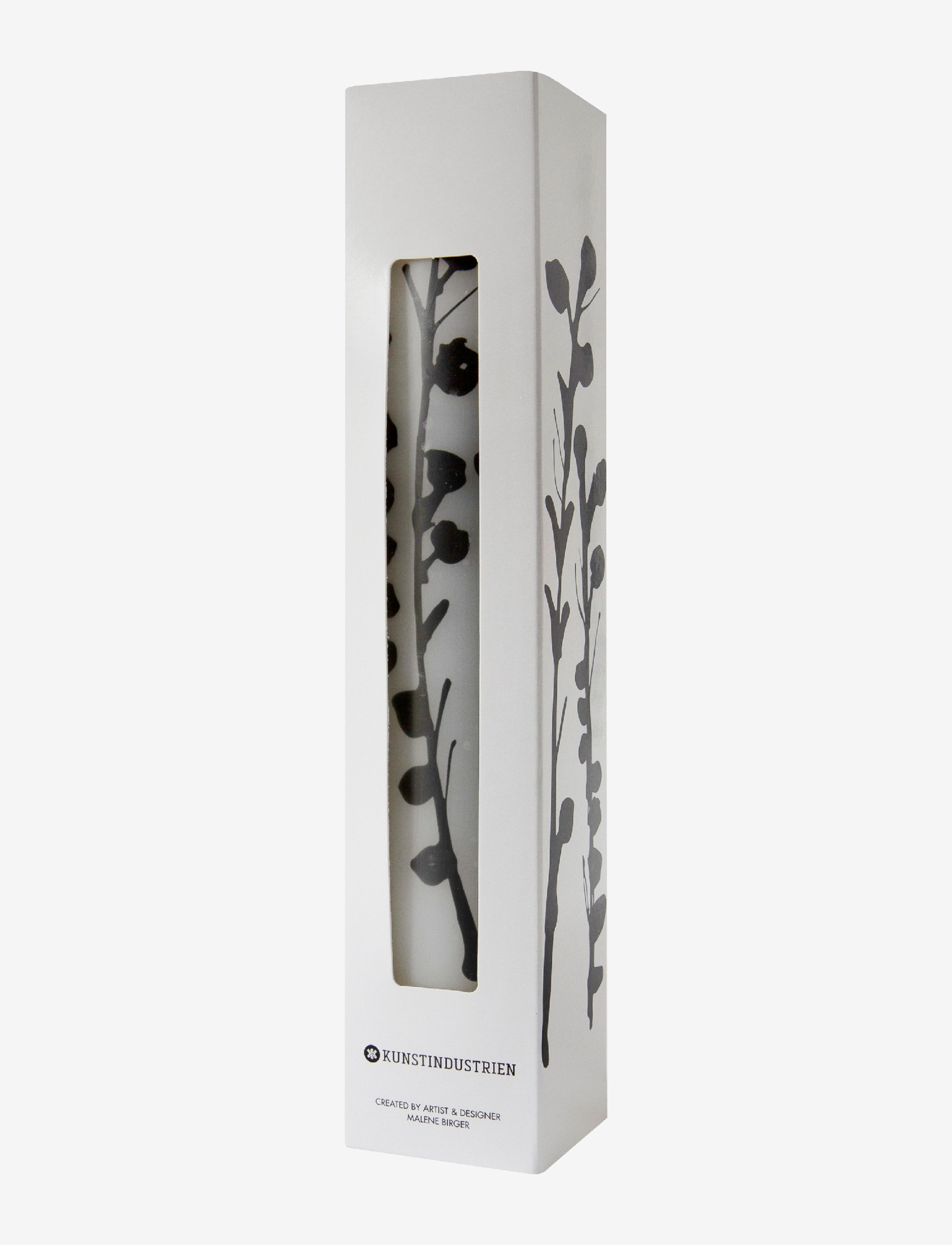 Kunstindustrien - Wax Alter Candles 5 x 25- Black Wild Flowers - vahast küünlad - black pattern - 2