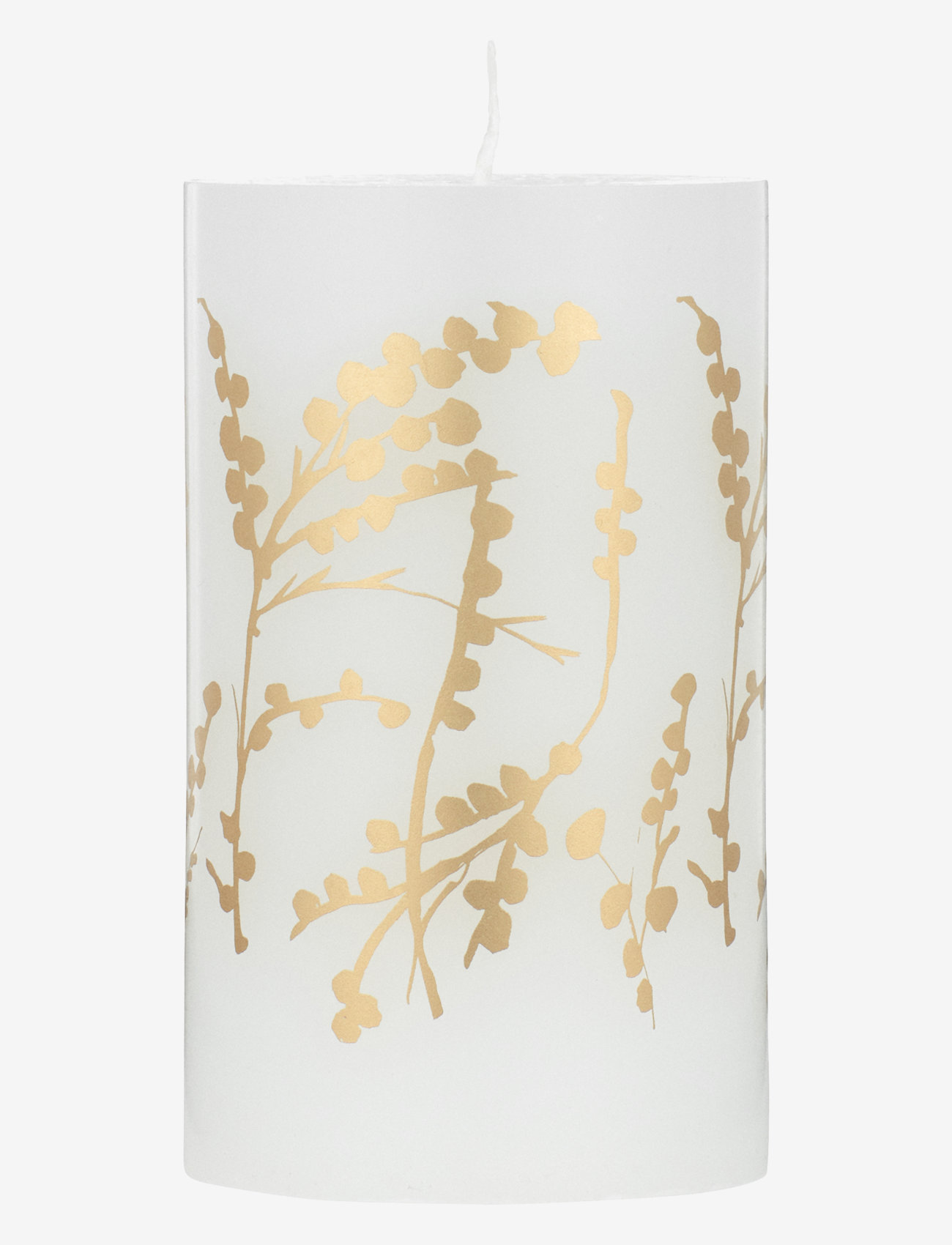 Kunstindustrien - Wax Alter Candles 7x 12- Gold Wild Flowers - lowest prices - gold pattern - 0