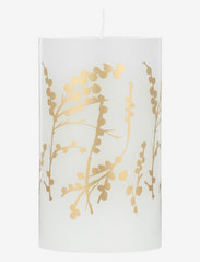 Wax Alter Candles 7x 12- Gold Wild Flowers - GOLD PATTERN