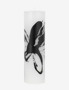 Wax Alter Candles 7x24- Black Abstract Flowers, Kunstindustrien