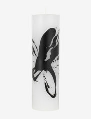 Kunstindustrien - Wax Alter Candles 7x24- Black Abstract Flowers - die niedrigsten preise - black pattern - 0