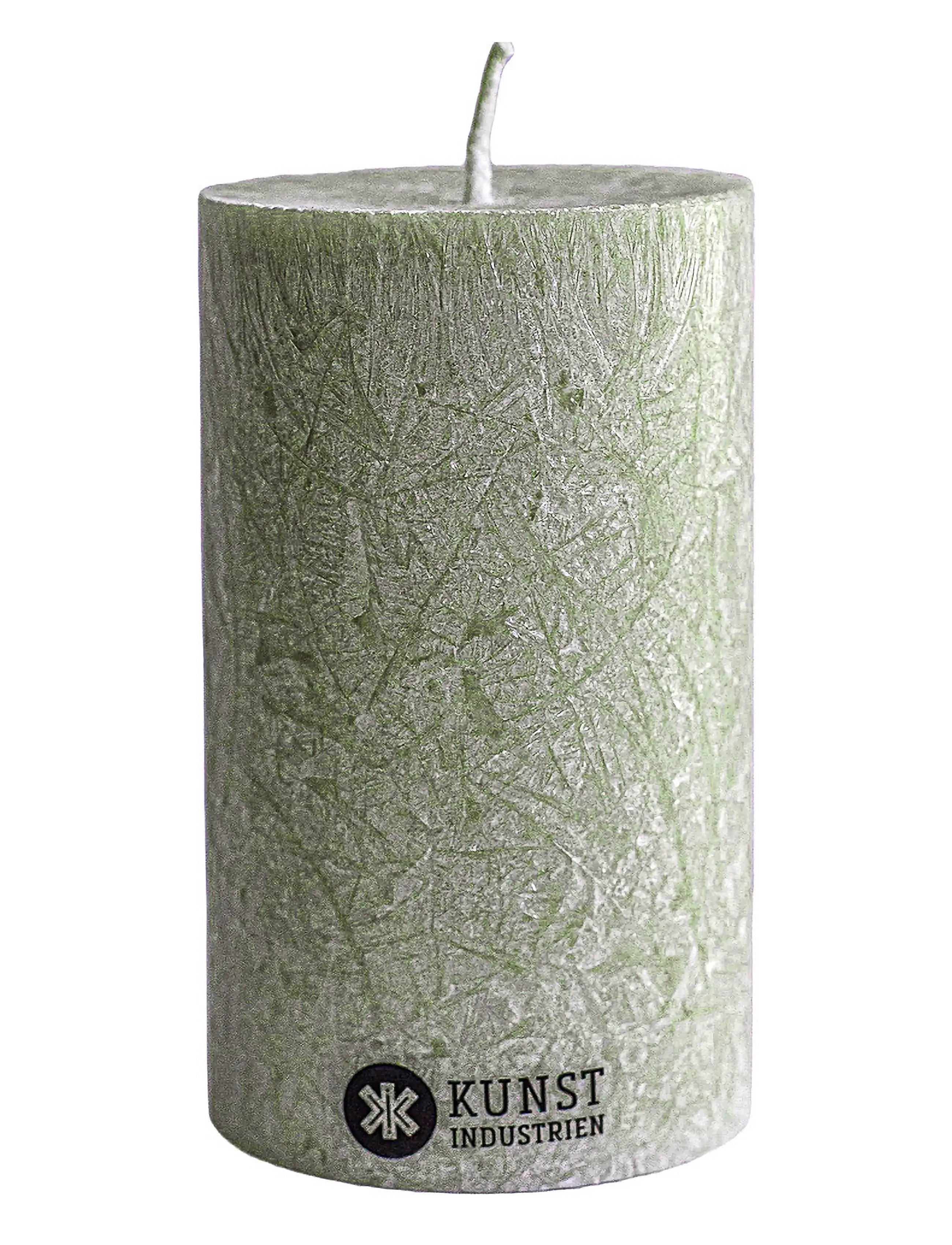 Kunstindustrien Upcycled olive wax pillar candle - Die niedrigsten Preise - MOSS GREEN / green