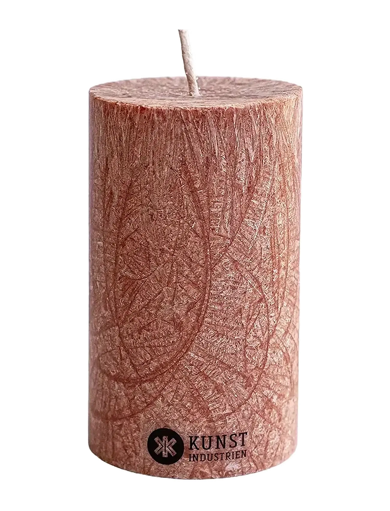 KUNSTINDUSTRIEN Upcycled Olive Wax Pillar Candle Beige - 6X10CM - Unisex