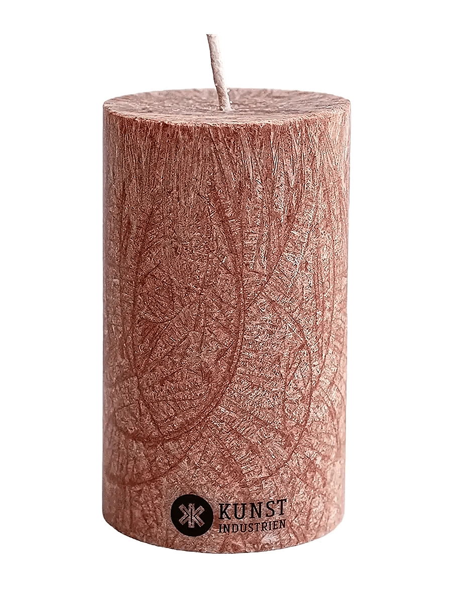 Kunstindustrien - Upcycled olive wax pillar candle - blockkerzen - chestnut - 1