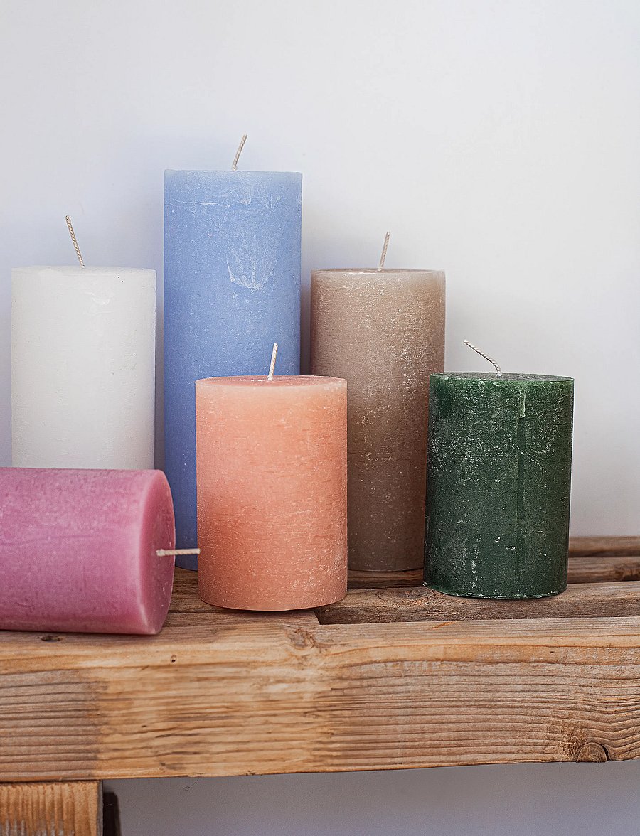Kunstindustrien - Rustic Pillar Candles - vahast küünlad - grey - 5
