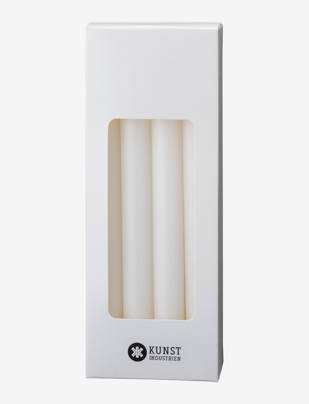 Kunstindustrien - White Taper Candles, 20 cm, 8 pack - küünlad - white - 1