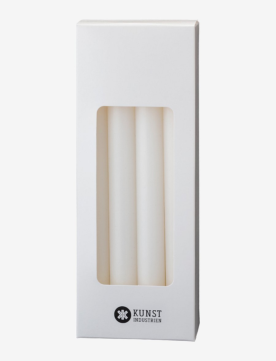 Kunstindustrien - White Taper Candles, 20 cm, 8 pack - kerzen - white - 1