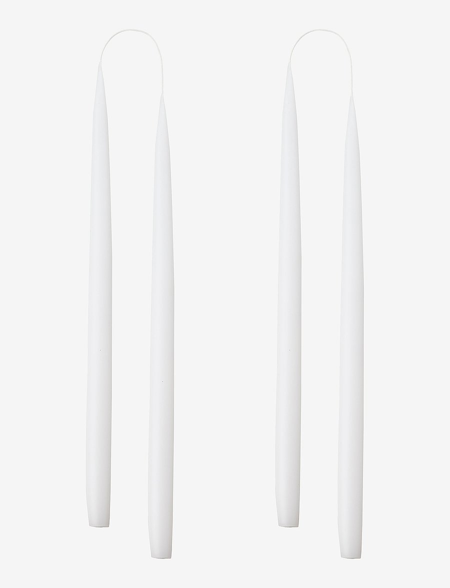 Kunstindustrien - Hand Dipped Candles, 4 pack - madalaimad hinnad - white - 0