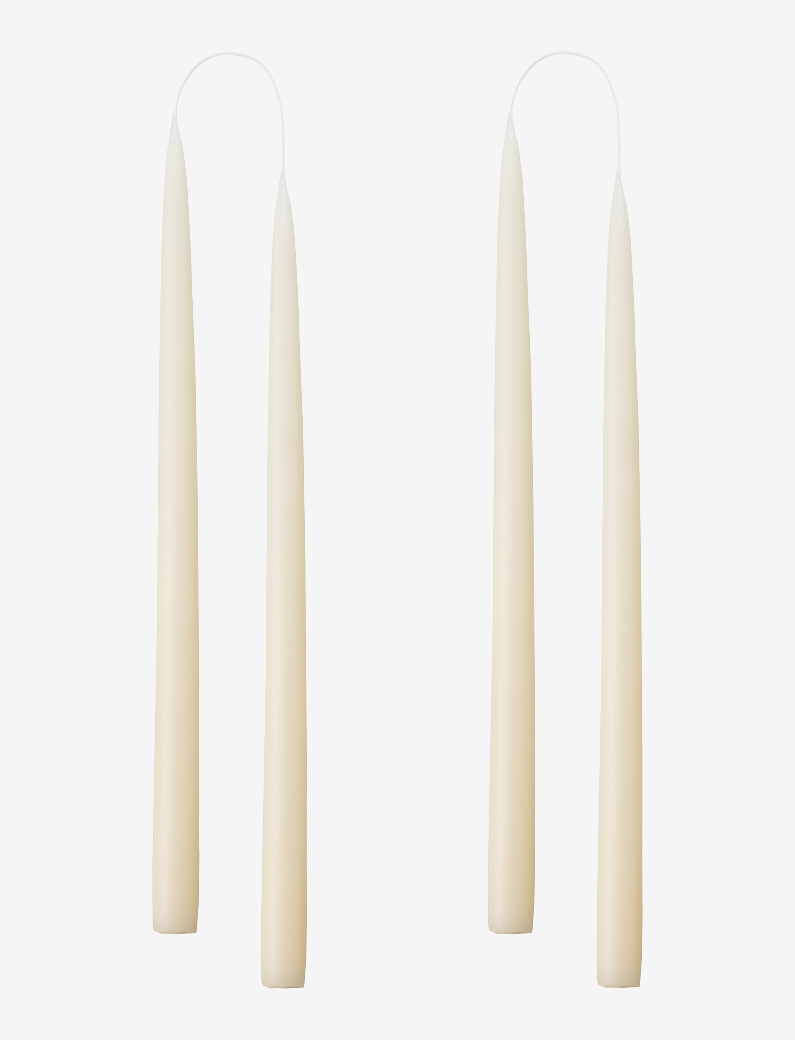 KUNSTINDUSTRIEN Hand Dipped Candles, 4 Pack Weiß - One Size - Unisex