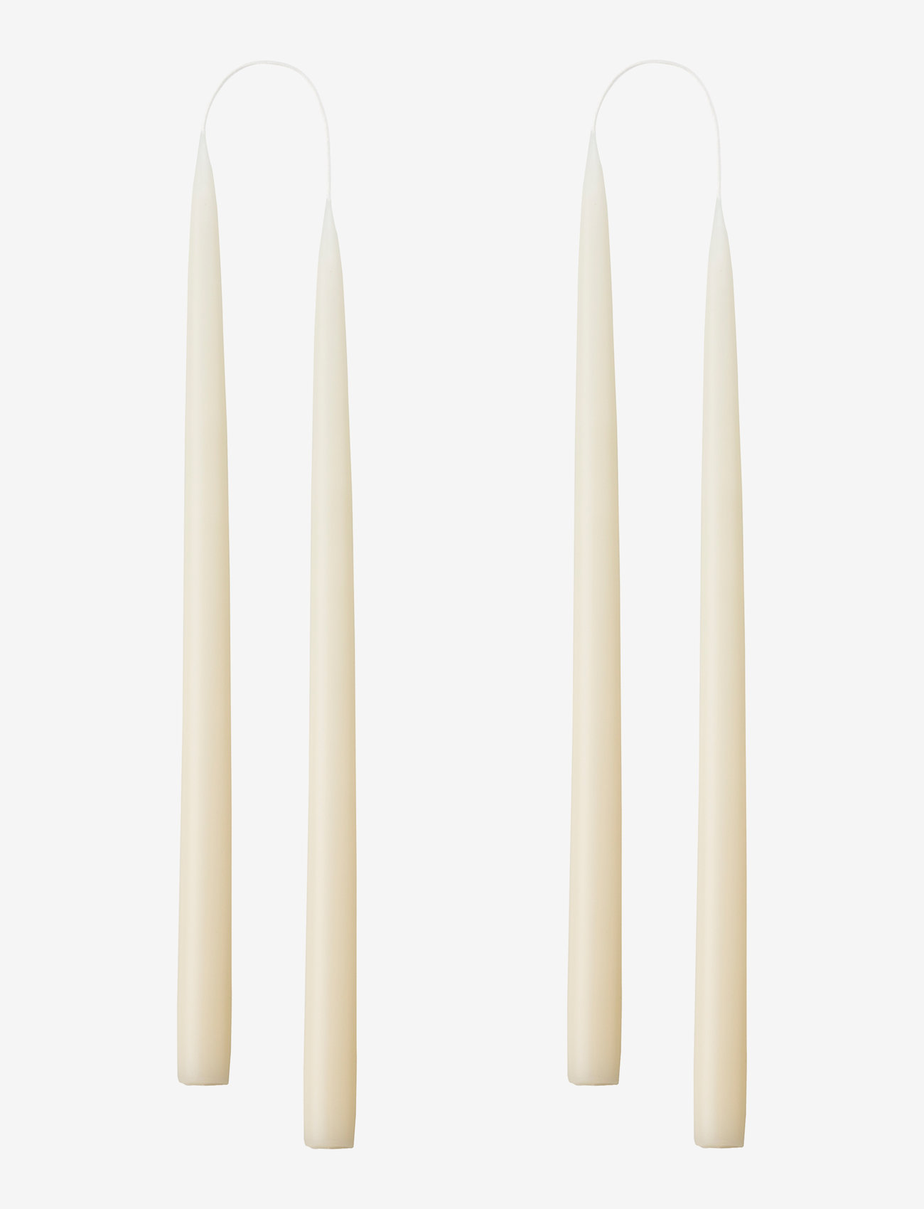 Kunstindustrien - Hand Dipped Candles, 4 pack - stagelys - offwhite - 1